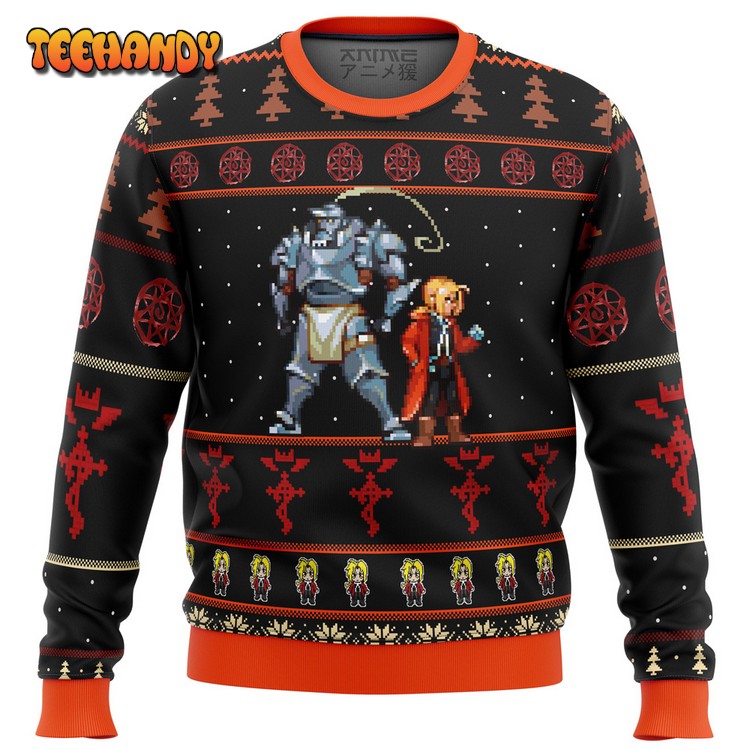 Fullmetal Alchemist Elrics Sprites Ugly Christmas Sweater