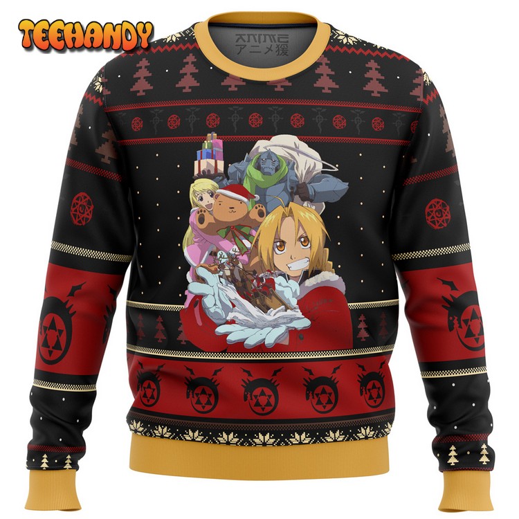 Fullmetal Alchemist Holidays Ugly Christmas Sweater