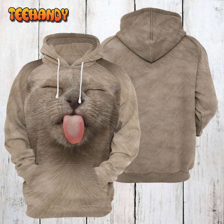 Funny Burmese Cat 3D Printed HoodieZipper Hoodie