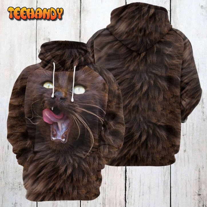 Funny Chantilly Cat 3D Printed HoodieZipper Hoodie