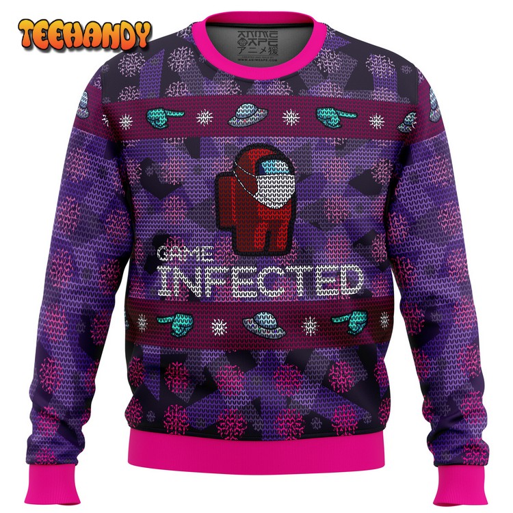 Game Infected Among Us Ugly Christmas Sweater