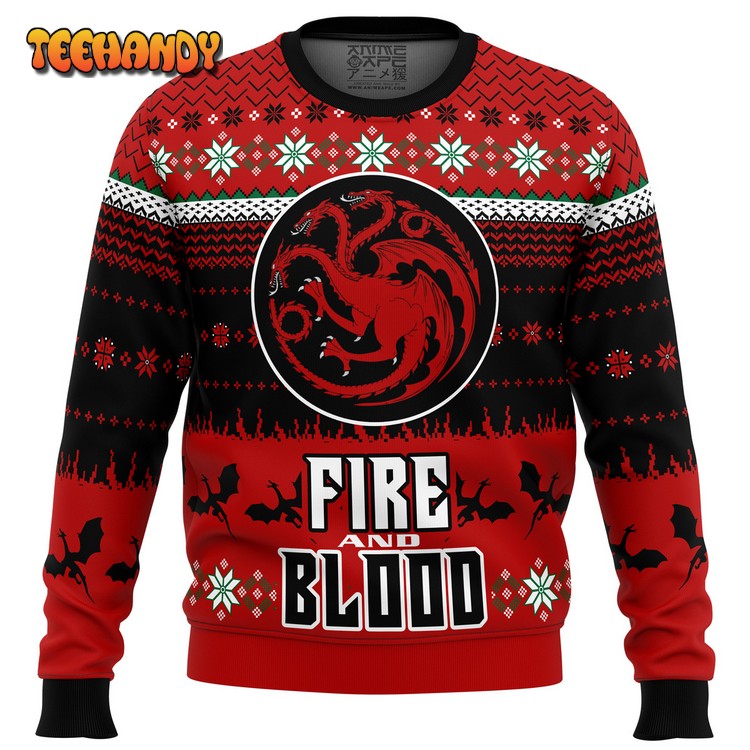 Game of Thrones Fire and Blood Ugly Christmas Sweater