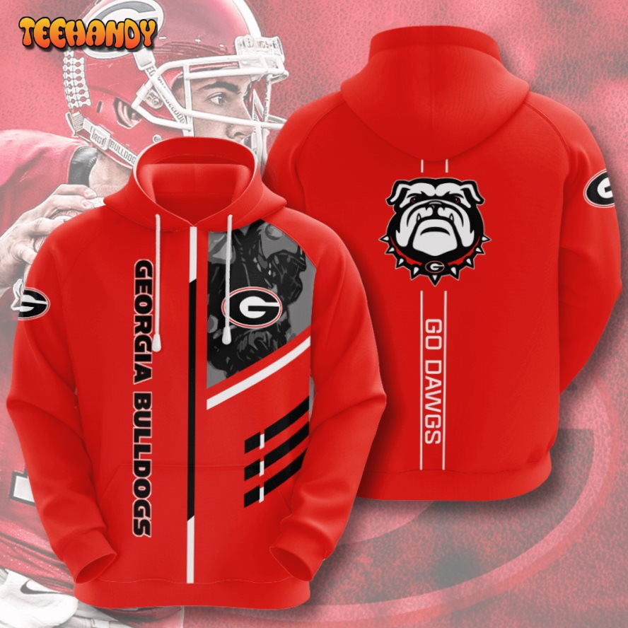 Georgia Bulldogs American Football 3D Printed HoodieZipper Hoodie