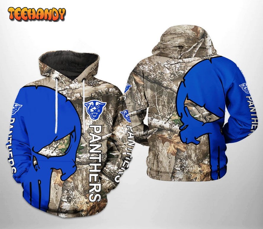 Georgia State Panthers NCAA Camo Veteran Hunting 3D Printed Hoodie