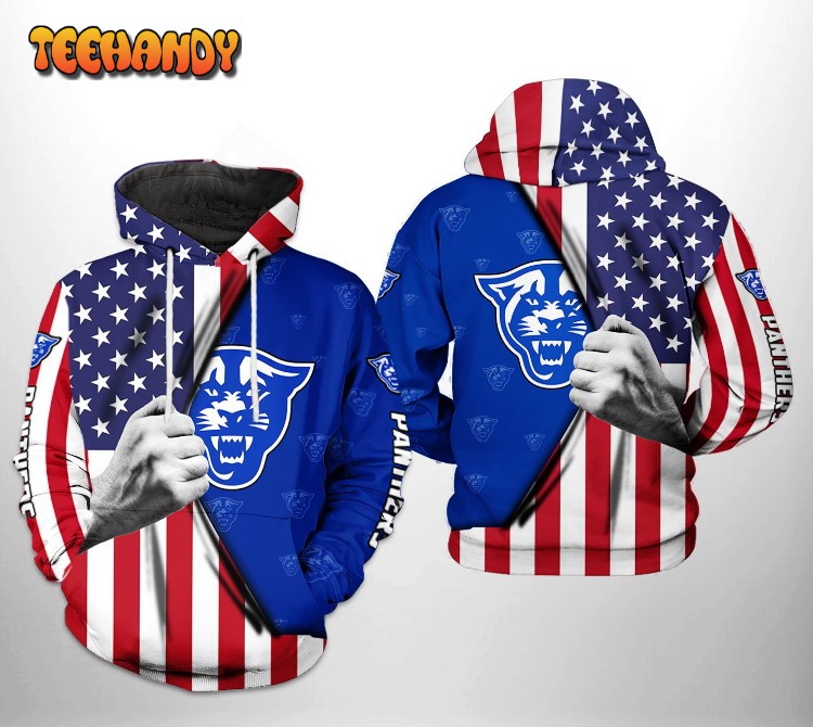 Georgia State Panthers NCAA US FLag 3D Printed HoodieZipper Hoodie