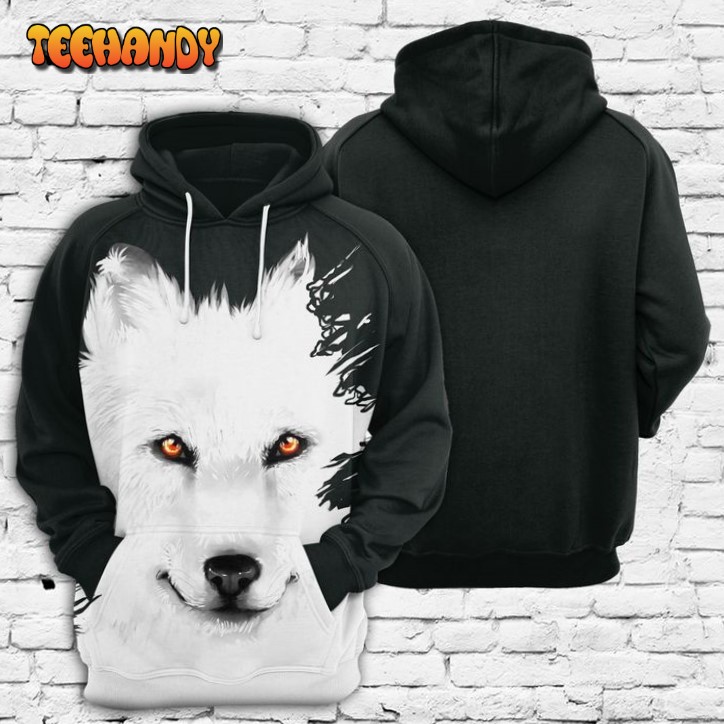 Ghost Wolf 3D Printed HoodieZipper Hoodie