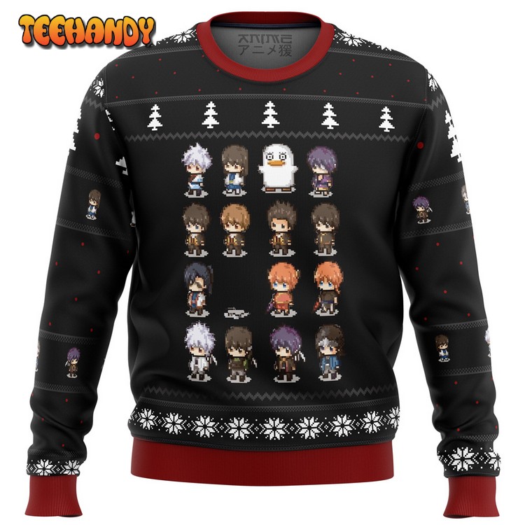 Gintama Sprites Ugly Christmas Sweater