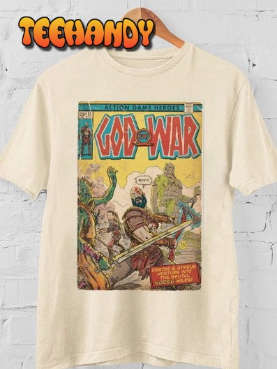 God of War fan art comic book cover Poster Vintage Shirt