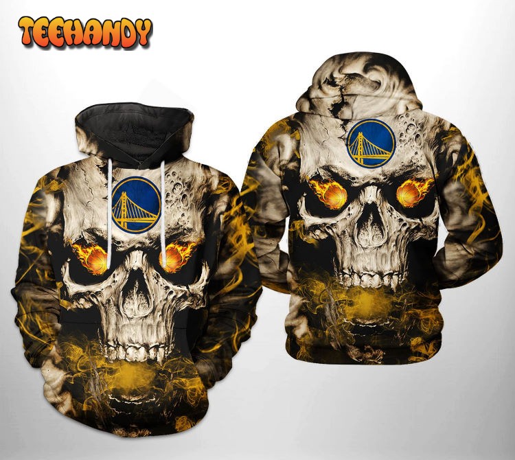 Golden State Warriors NBA Skull 3D Printed HoodieZipper Hoodie