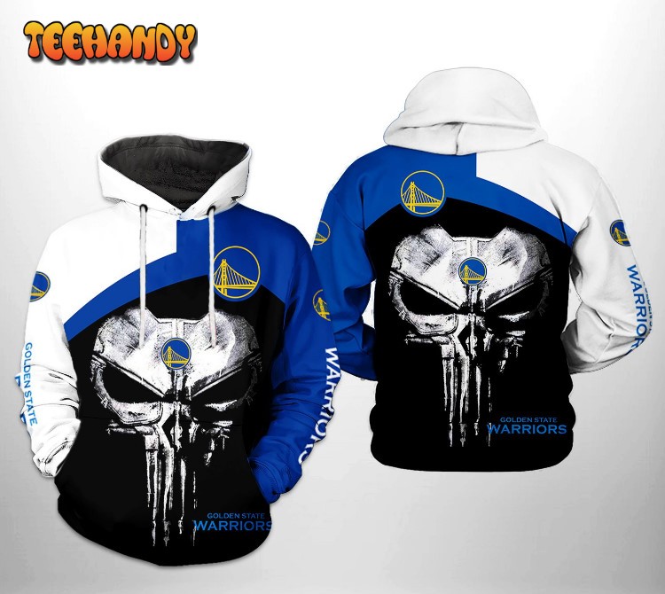 Golden State Warriors NBA Skull Punisher Team 3D Printed Hoodie