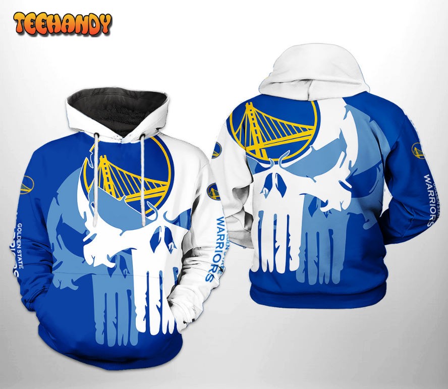 Golden State Warriors NBA Team Skull 3D Printed HoodieZipper Hoodie