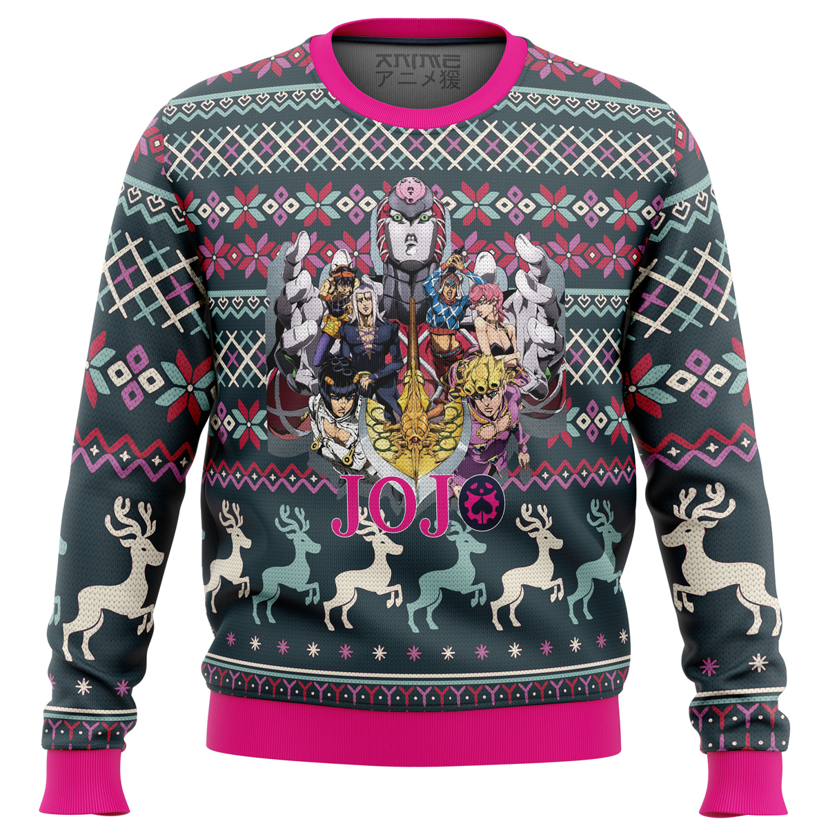 Golden Wind Jojo’s Bizarre Adventure Ugly Christmas Sweater