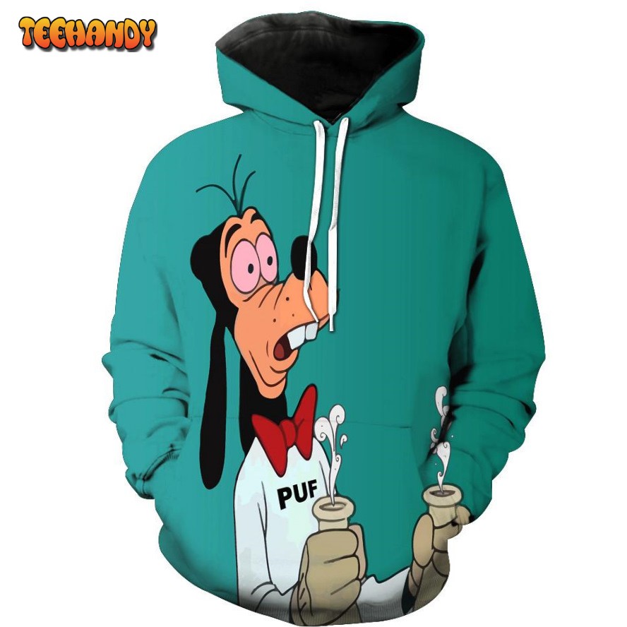 Goofy 3D Printed HoodieZipper Hoodie