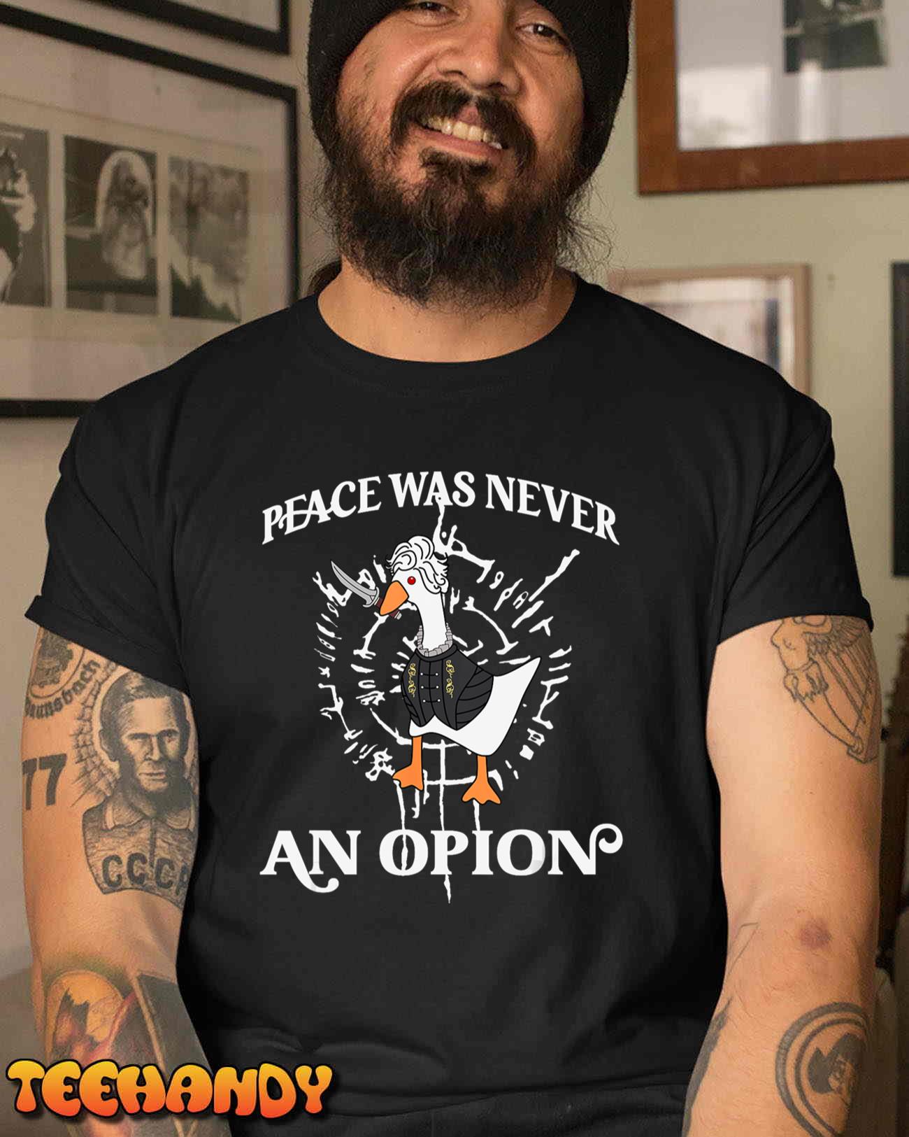 Goose Astarion Peace was an Never Option Unisex T-Shirt