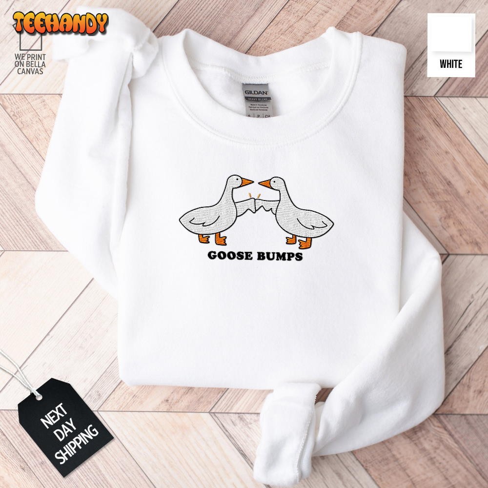 Goose Embroidered Sweatshirt, Embroidered Sweatshirt