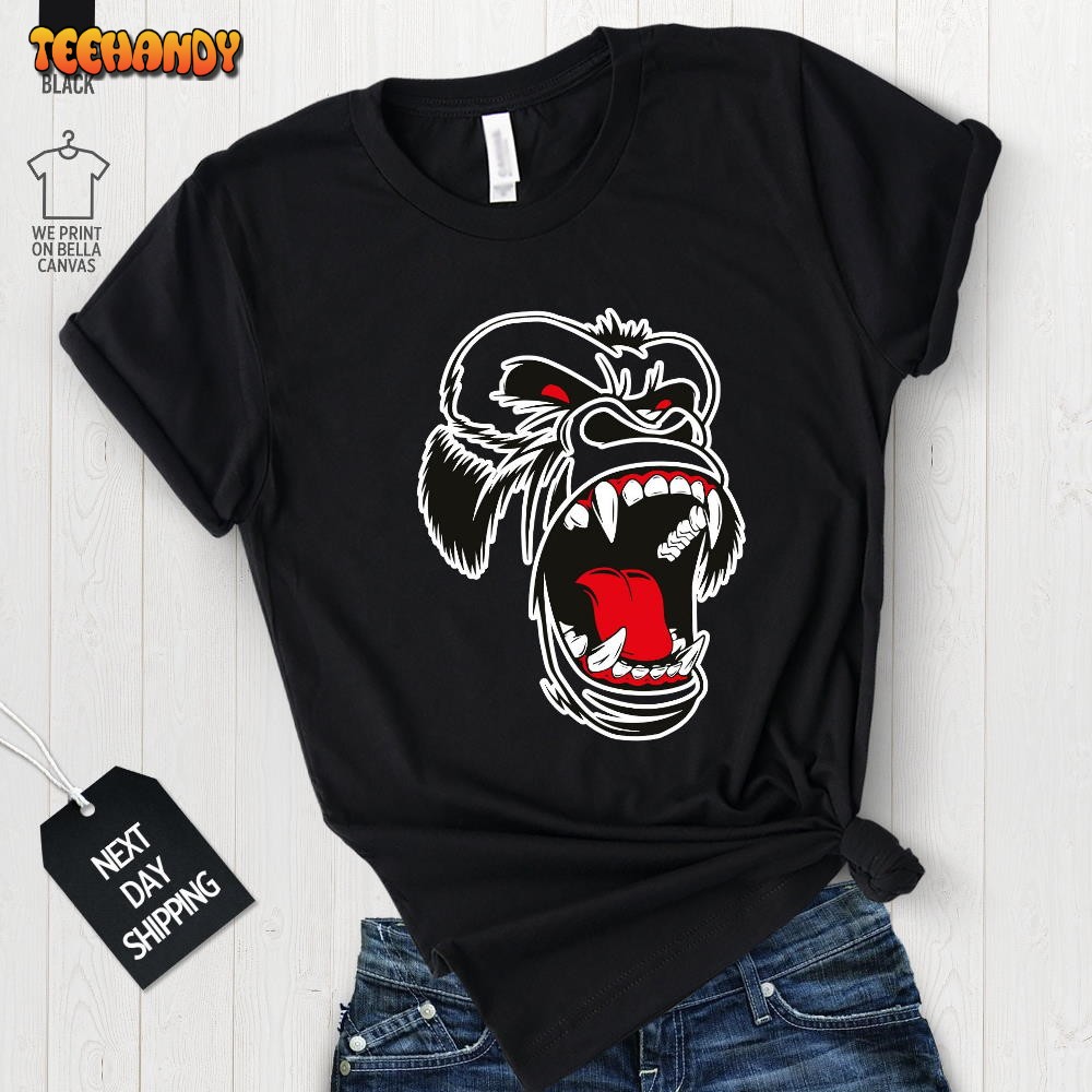 Gorilla Shirt, Angry Monkey Clipart, Angry Ape T Shirt