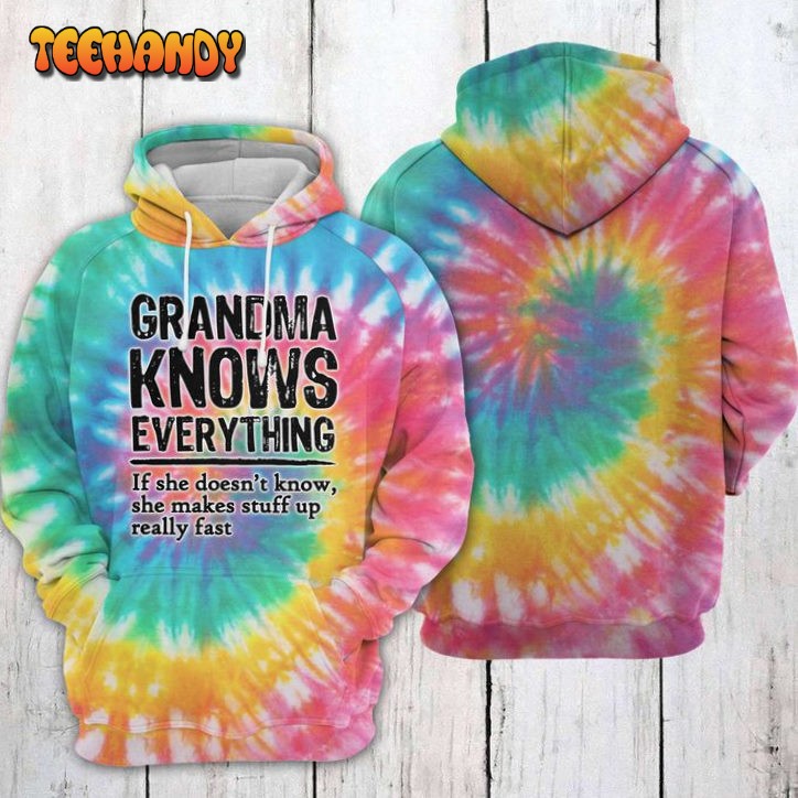 Grandma Knows Everything 3D Printed HoodieZipper Hoodie