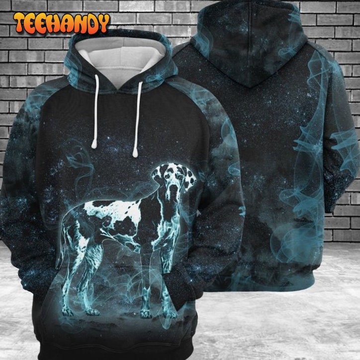 Great Dane Galaxy 3D Printed HoodieZipper Hoodie