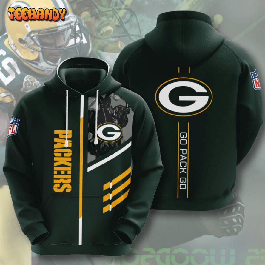 Green Bay Packers American Football 3D Printed HoodieZipper Hoodie