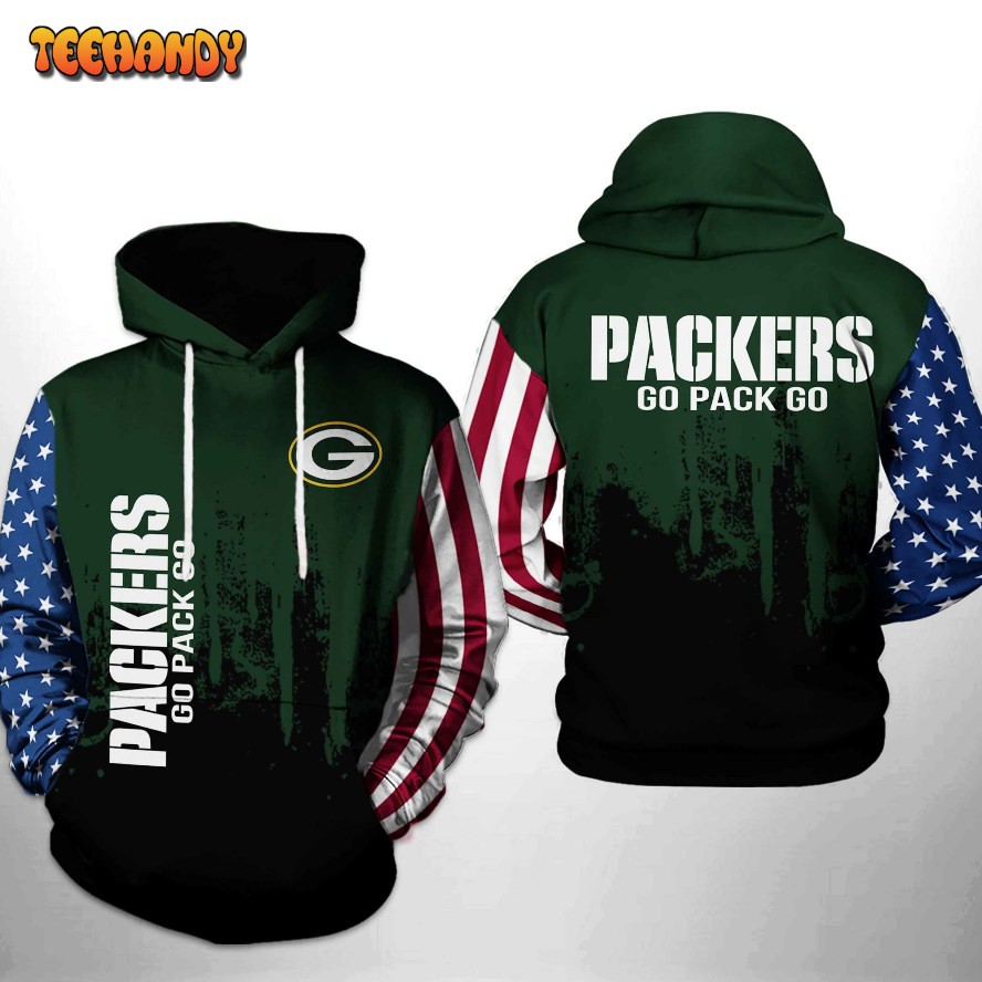 Green Bay Packers NFL Team US 3D Printed HoodieZipper Hoodie