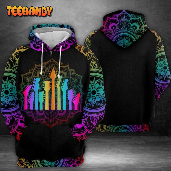 Guitar Band 3D Printed HoodieZipper Hoodie