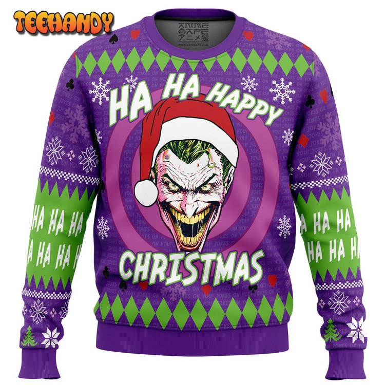 Ha ha ha happy Christmas Joker Christmas Sweater