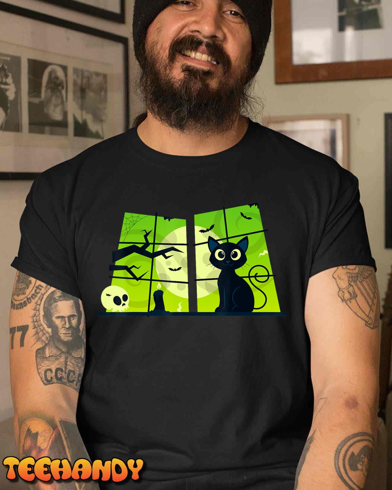 Halloween cats, funny cat Halloween Design For Girls Boys T-Shirt