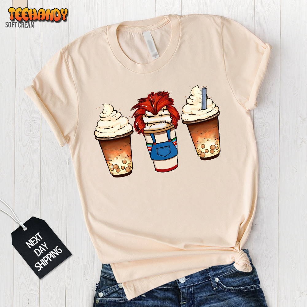 Halloween Latte Shirt Fall Coffee Shirt Halloween Horror Pumpkin Spice Shirt