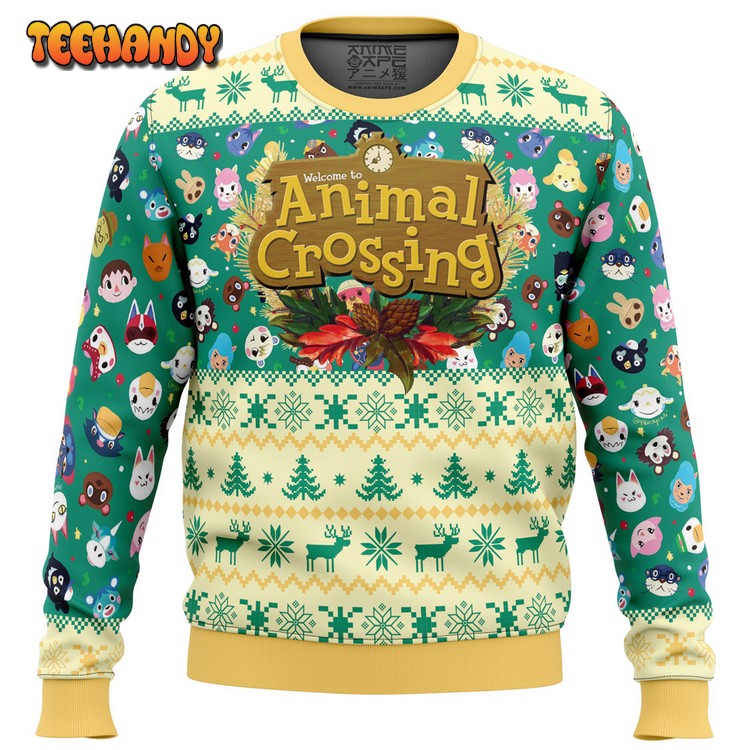 Happy Animal Villagers Animal Crossing Ugly Christmas Sweater