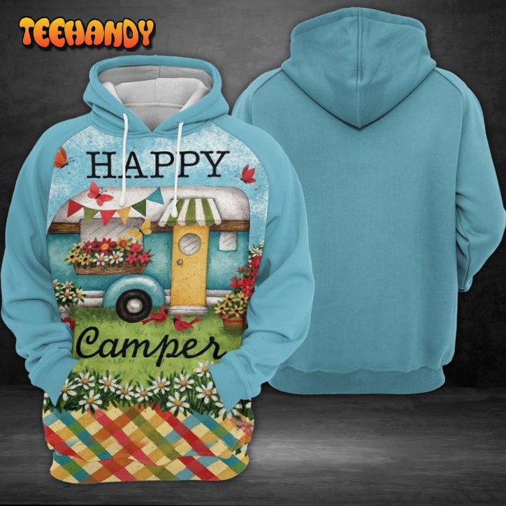 Happy Camper 3D Printed HoodieZipper Hoodie