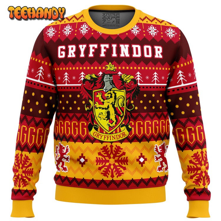 Harry Potter Gryffindor House Ugly Christmas Sweater