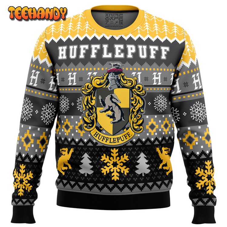 Harry Potter Hufflepuff House Ugly Christmas Sweater