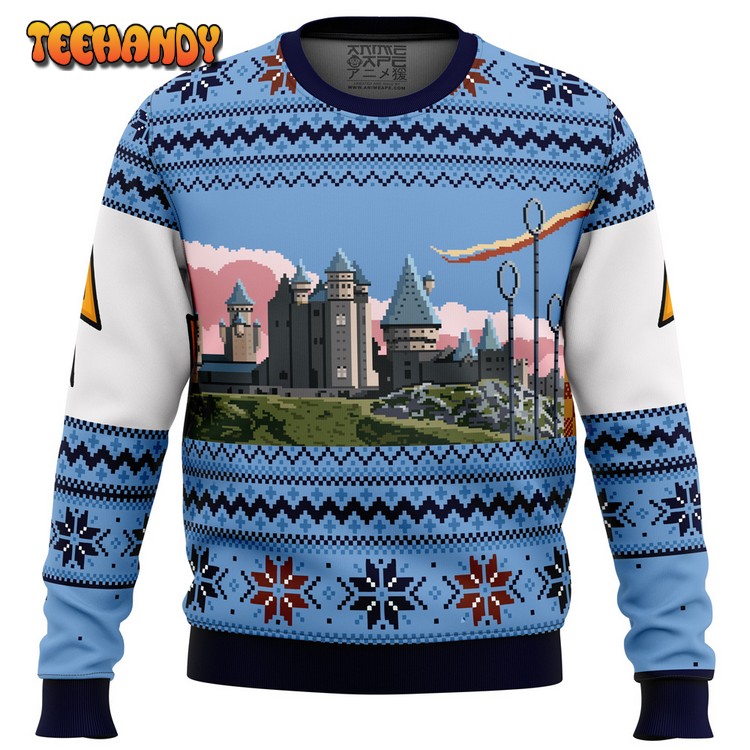 Harry Potter Retro Hogwarts Ugly Christmas Sweater