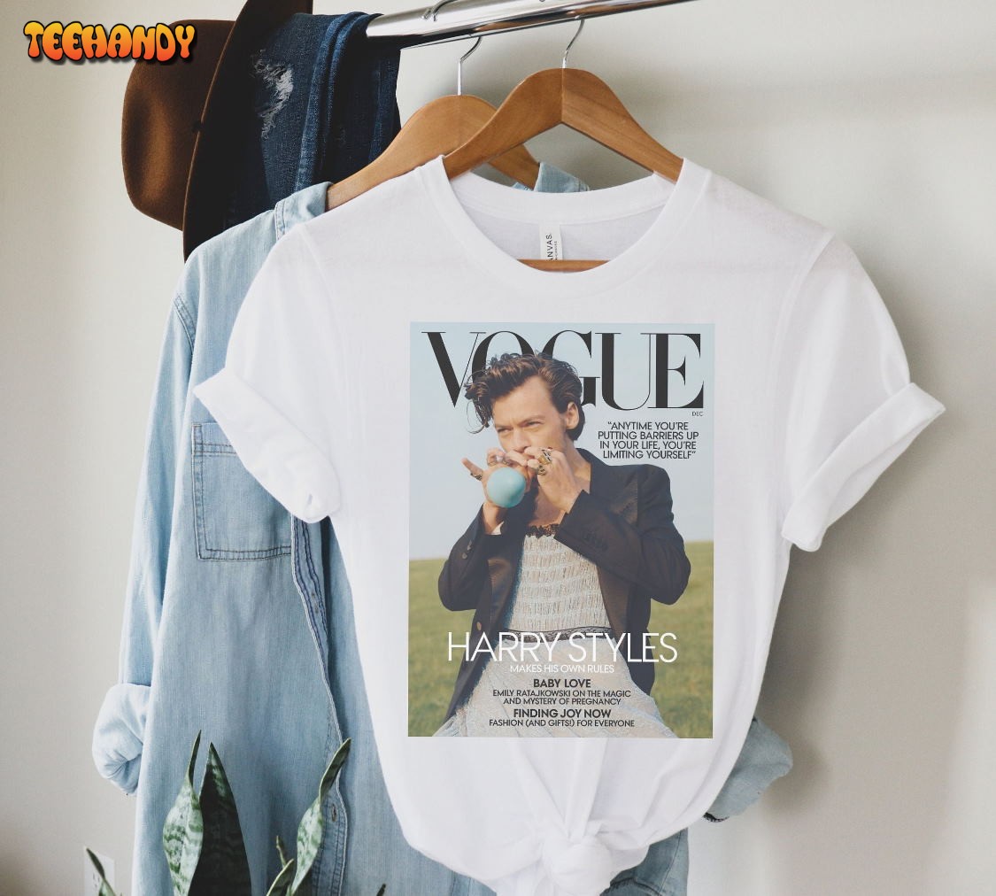 Harry Styles tshirt, Vogue t-shirt, One Direction, Harry Styles T Shirt