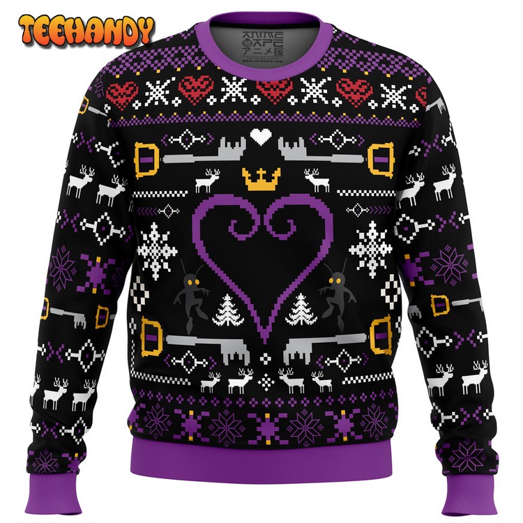 Hearts Kingdom Hearts Ugly Christmas Sweater