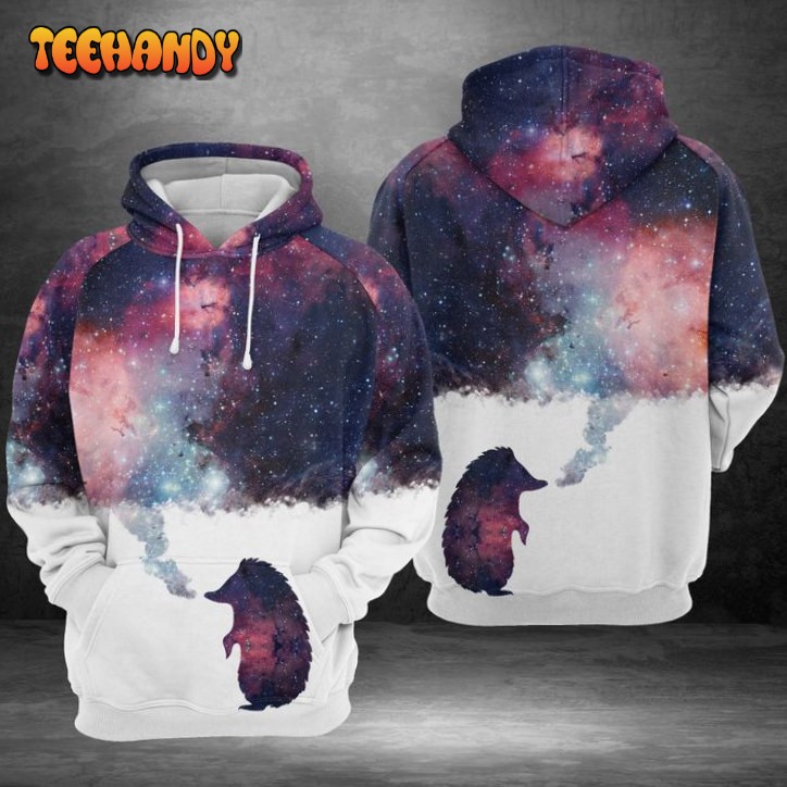 Hedgehog Galaxy 3D Printed HoodieZipper Hoodie