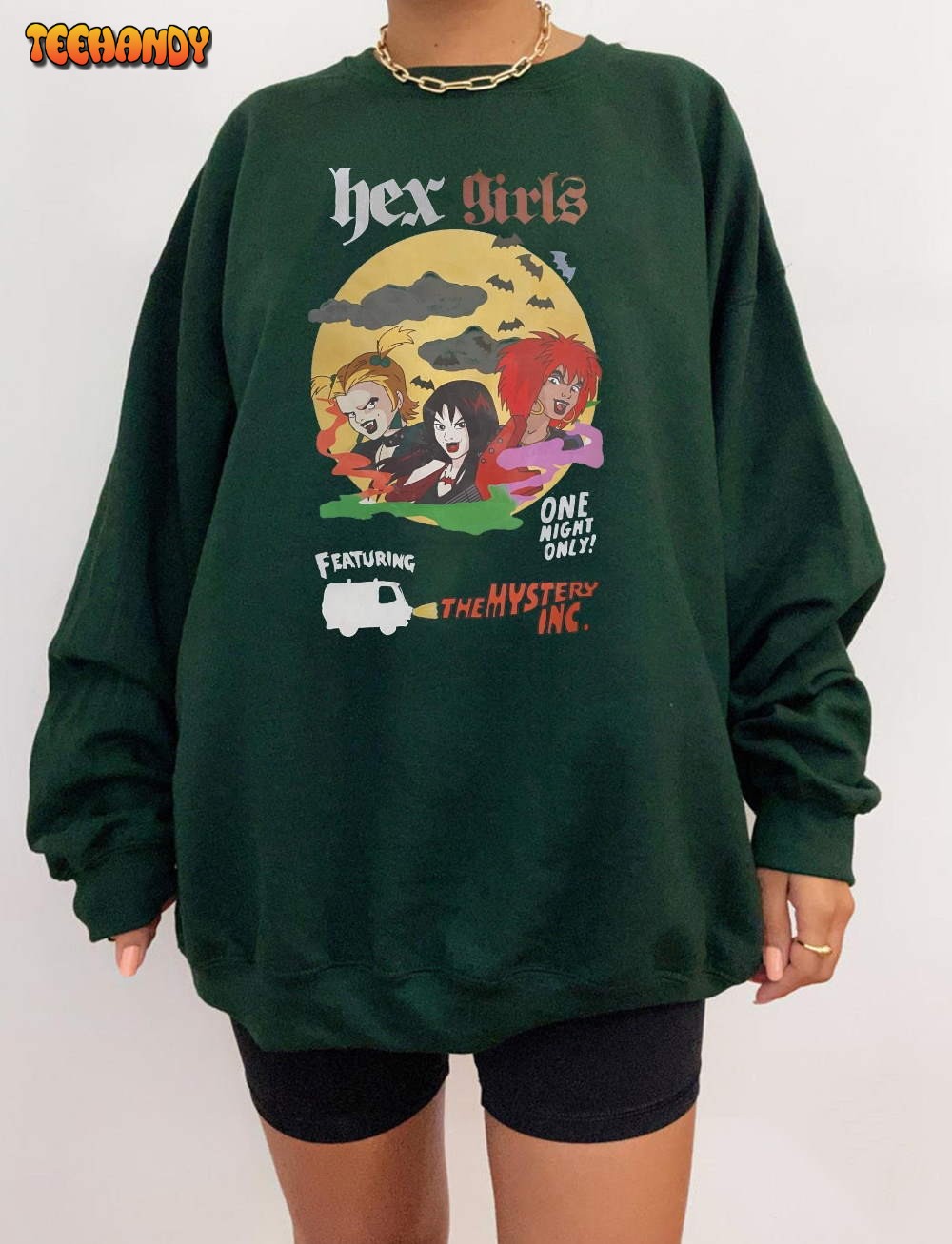 Hex Girls T-Shirt, Vtg The Hex Girls Rock Band Music Sweatshirt