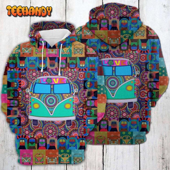 Hippie Caravan Camping 3D Printed HoodieZipper Hoodie