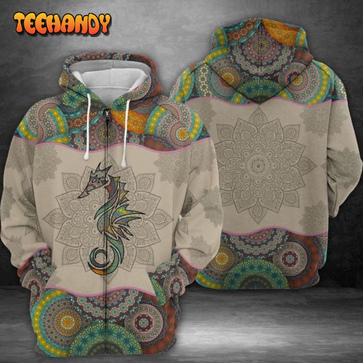 Hippocampus 3D Printed HoodieZipper Hoodie