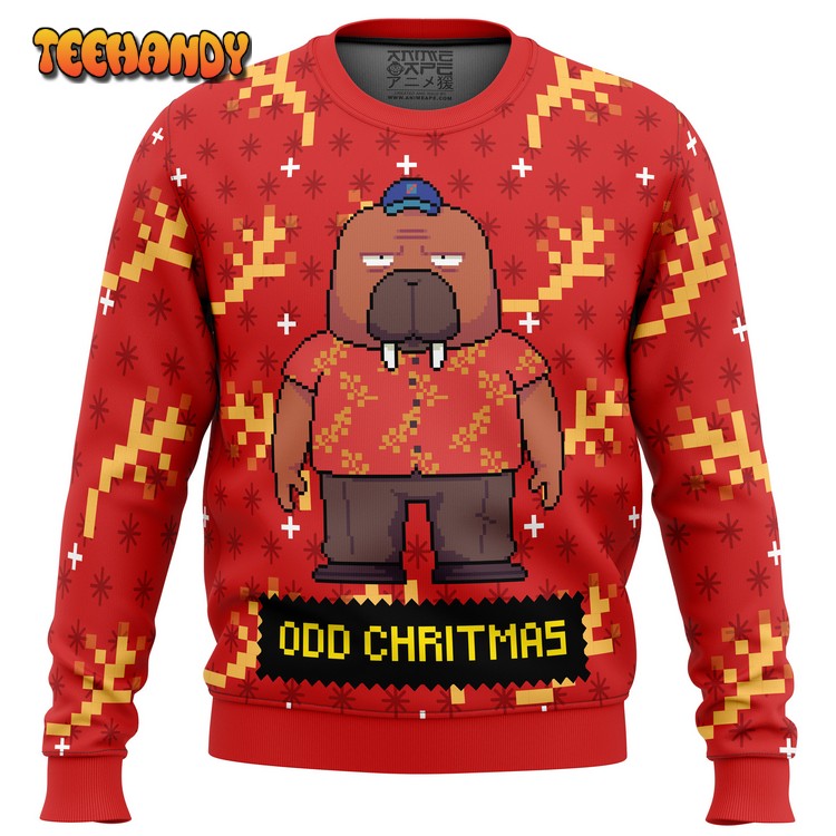 Hiroshi Odokawa Odd Taxi Ugly Christmas Sweater