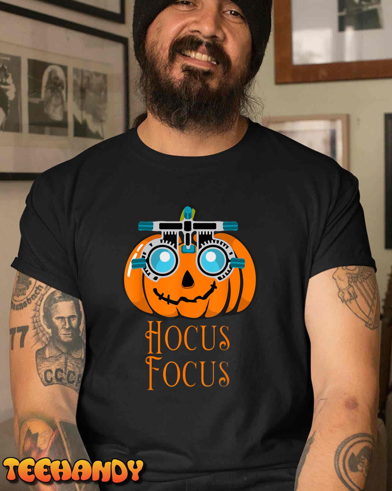 Hocus Focus Optometry Halloween Optometrist Eye Doctor Funny T-Shirt