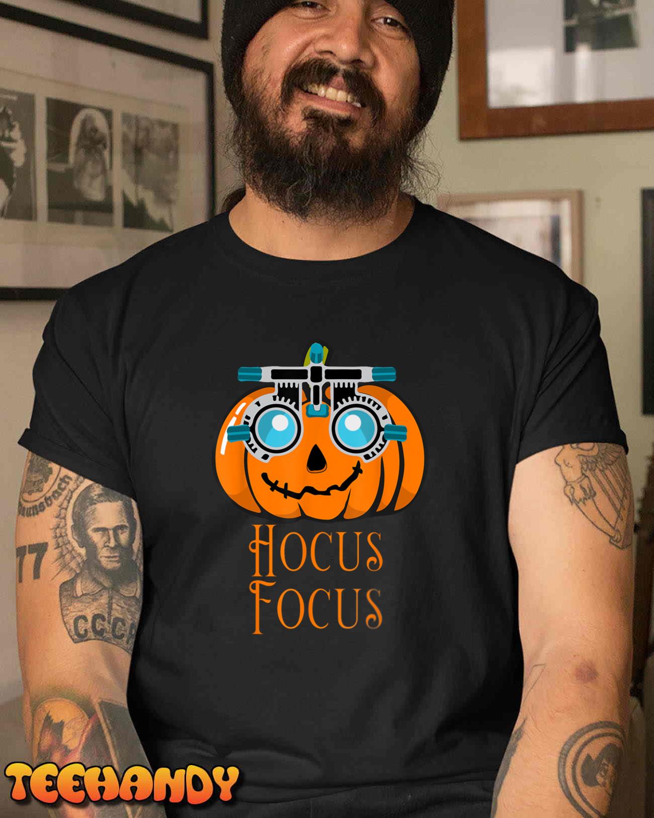 Hocus Focus Optometry Halloween Optometrist Eye Doctor Funny T-Shirt