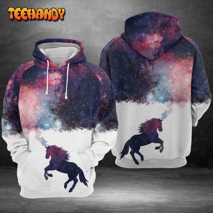 Horse Galaxy 3D Printed HoodieZipper Hoodie