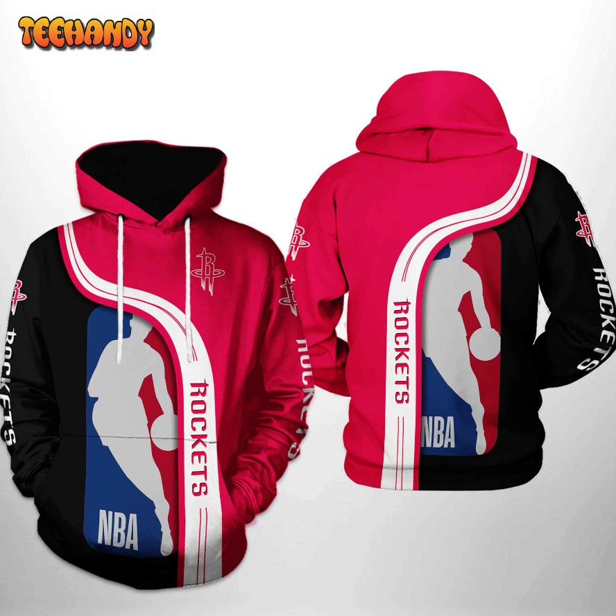 Houston Rockets NBA Team 3D Printed HoodieZipper Hoodie