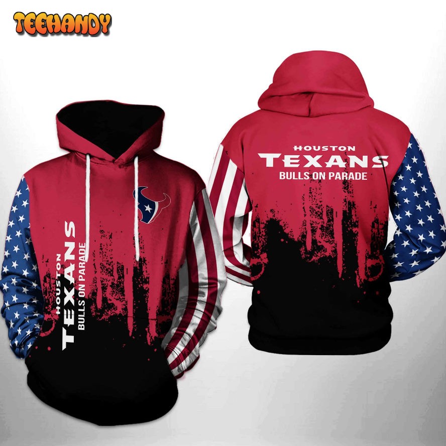 Houston Texans NFL Team US 3D Printed HoodieZipper Hoodie