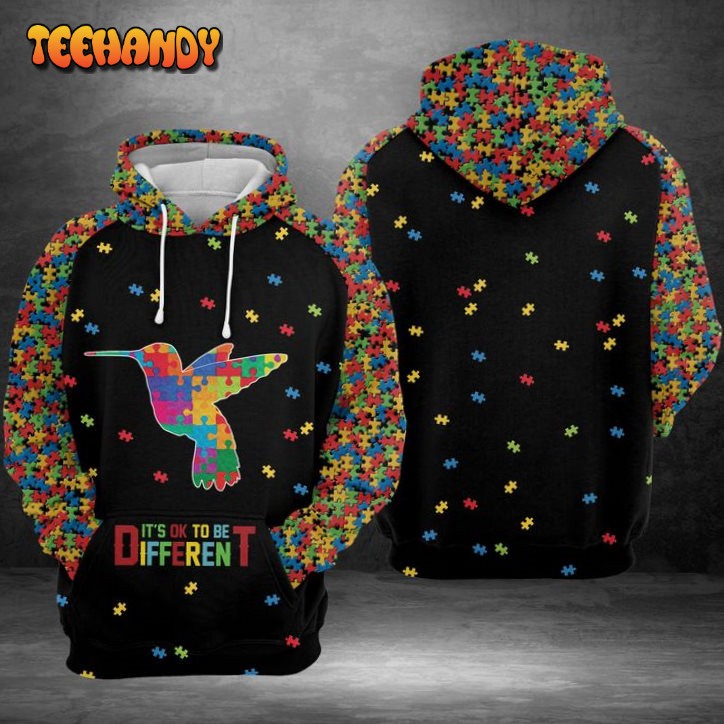 Humingbird Austism 3D Printed HoodieZipper Hoodie