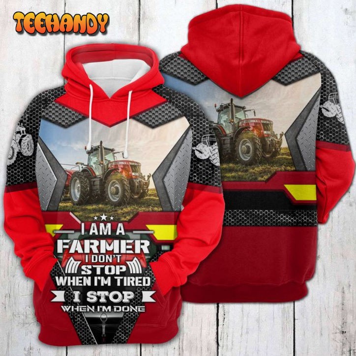 I Am A Farmer 3D Printed HoodieZipper Hoodie