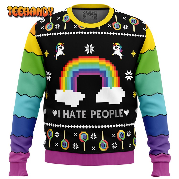 I Hate People Ugly Christmas Sweater