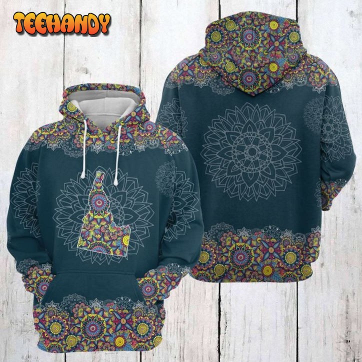 Idaho Mandala 3D Printed HoodieZipper Hoodie