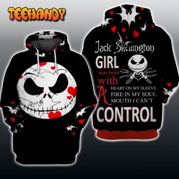 I’m A Jack Skellington Girl 3D Printed HoodieZipper Hoodie